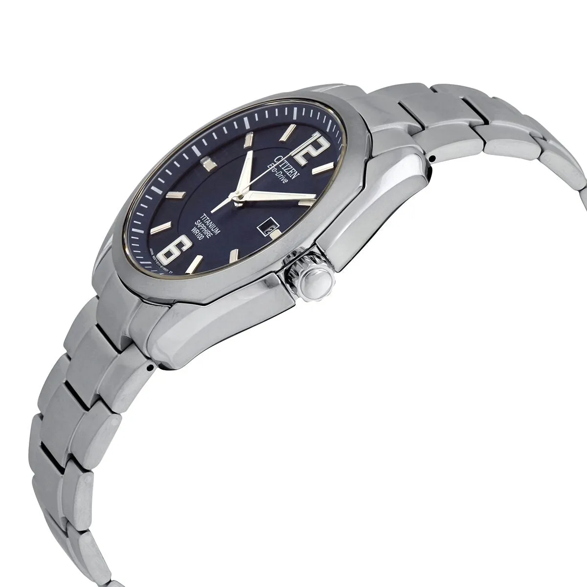 Citizen Chandler Blue Dial Titanium Men's Watch BM7080-54L