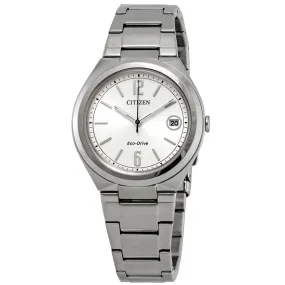 Citizen Chandler Eco-Drive Silver Dial Ladies Watch FE6021-88A