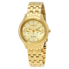 Citizen Chandler Ladies Gold Tone Multifunction Watch FD4012-51P