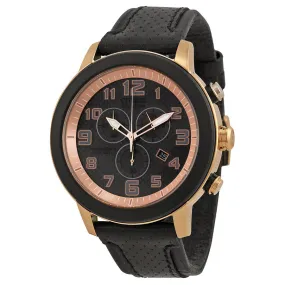 Citizen Drive Black Dial Chronograph Black Leather Men's Watch AT2233-05E