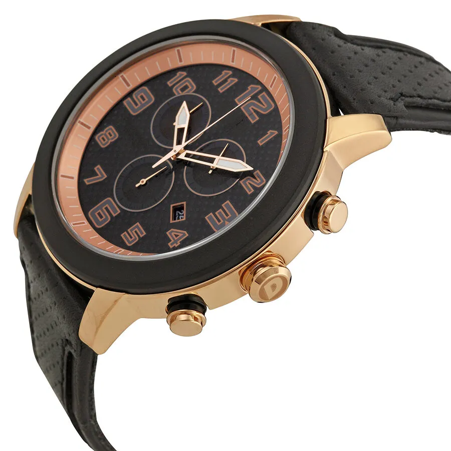 Citizen Drive Black Dial Chronograph Black Leather Men's Watch AT2233-05E