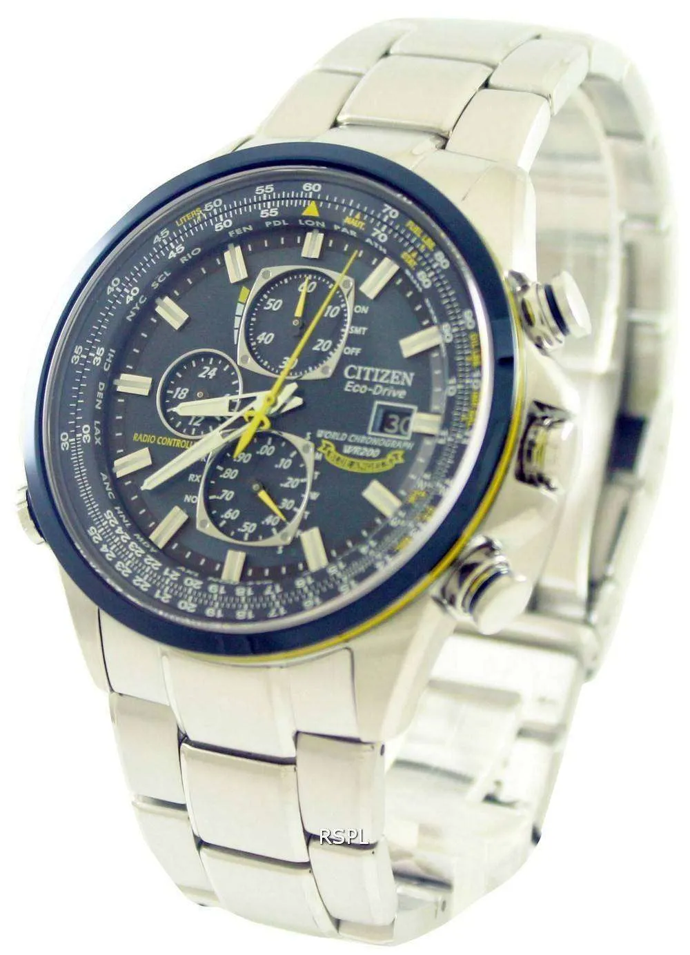 Citizen Eco-Drive Blue Angels Radio Controlled World Chronograph AT8020-54L Men's Watch