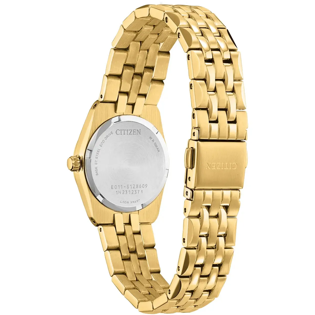 Citizen Eco-Drive Ladies Corso Blue Dial Gold Tone Watch