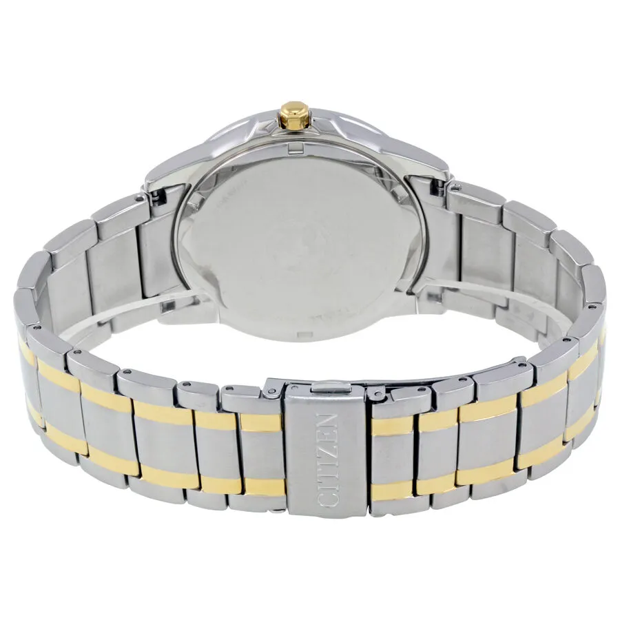 Citizen Eco Drive Silver Dial Two-tone Stainless Steel Men's Watch BM7264-51A