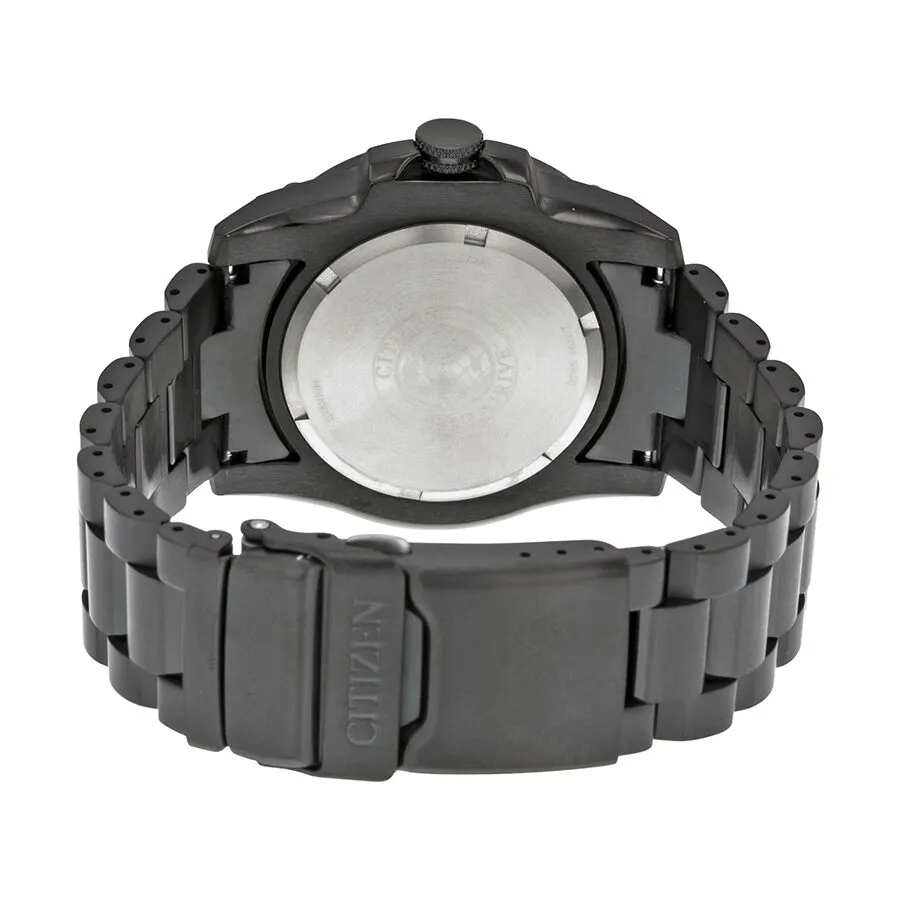 Citizen Eco Drive STX43 Black Orange Dial Titanium Men's Watch BJ8075-58F