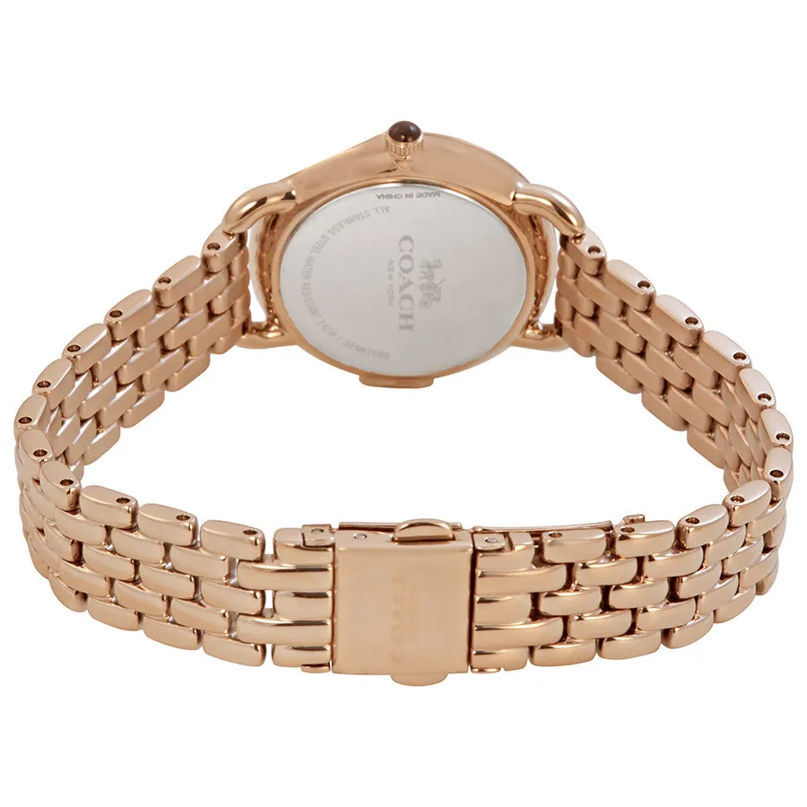 Coach Delancey Slim Silver Dial Rose Gold-tone Ladies Watch 14502783