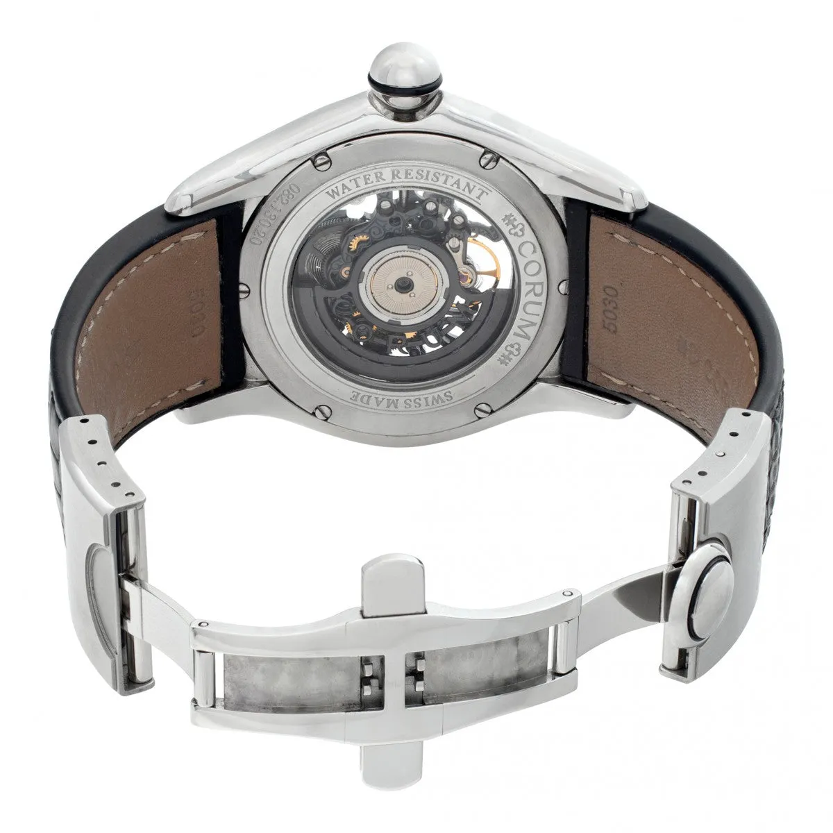 Corum Bubble Skeleton Stainless steel & Diamonds Men's Watch