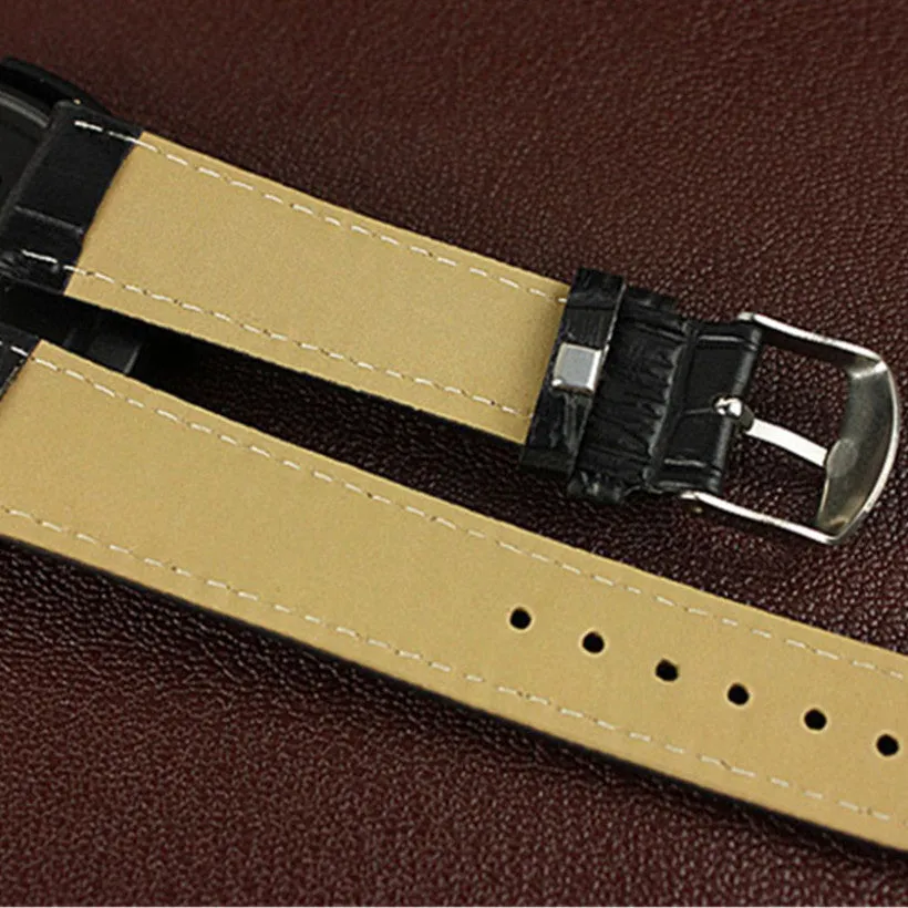 Creative Fashion Men Necessary Business Watch Luxury Crocodile Faux Leather Men Analog Watch