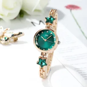 Crystal Star Watch Fashion Women's Stainless Steel Quartz Watch S4575409
