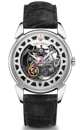 Cuervo y Sobrinos Watch Historiador Squelette