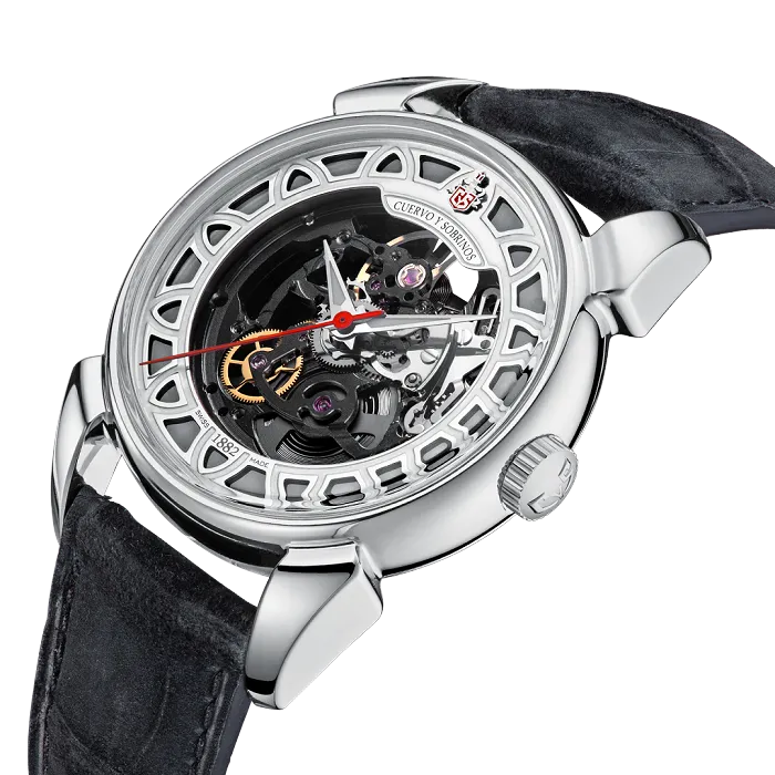 Cuervo y Sobrinos Watch Historiador Squelette