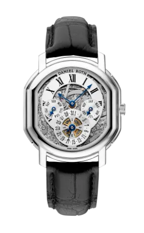 Daniel Roth Perpetual Calendar Skeleton Platinum Men's Watch