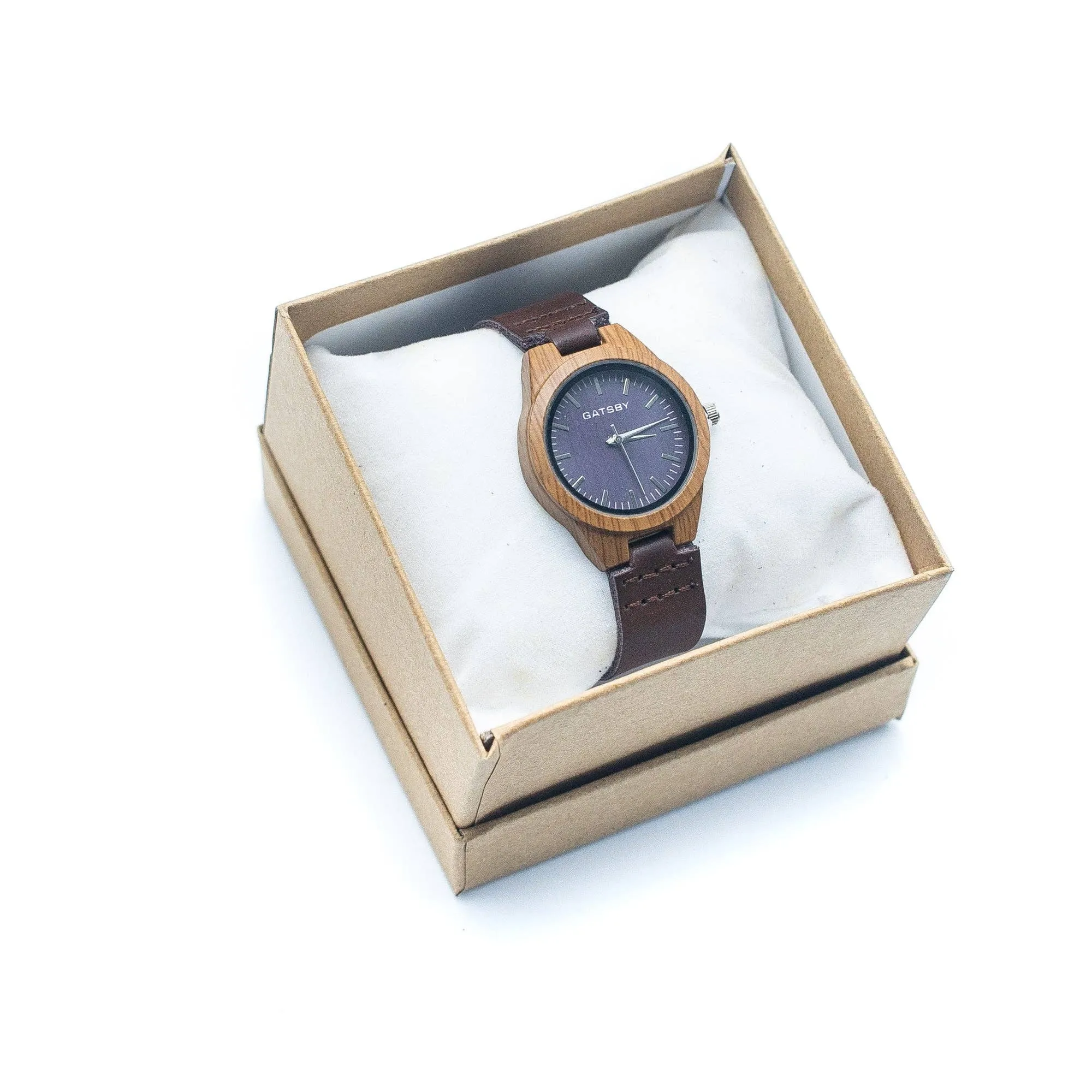 Dark brown Vintage ladies watch Leather Strap WA-238-A