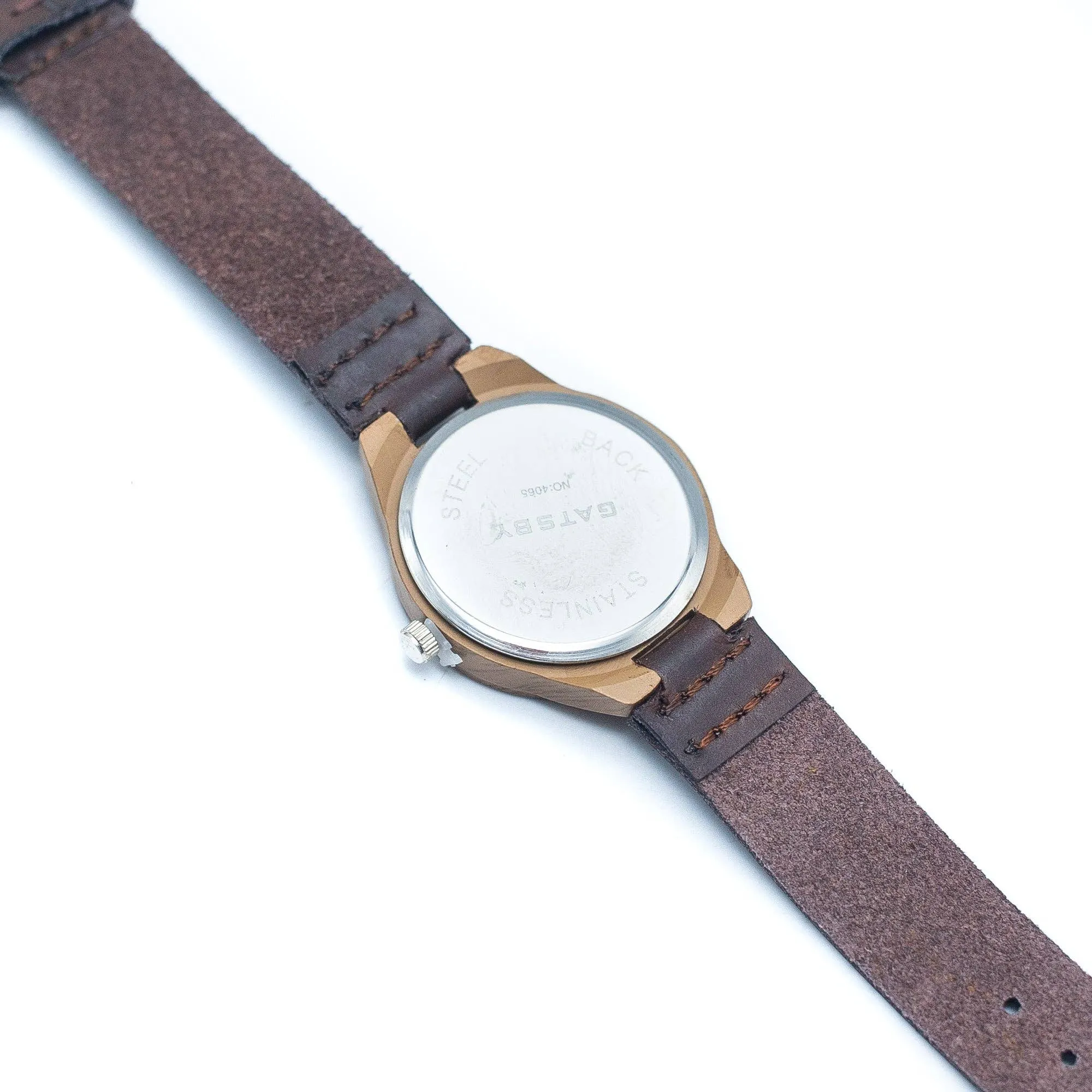 Dark brown Vintage ladies watch Leather Strap WA-238-A
