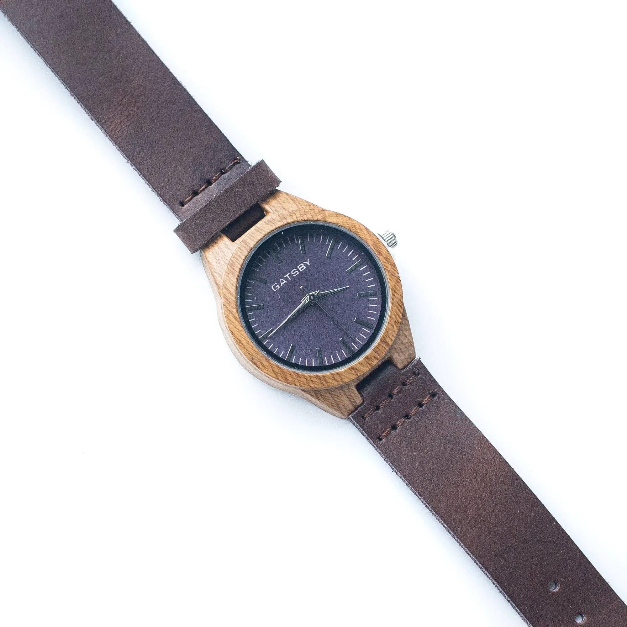 Dark brown Vintage ladies watch Leather Strap WA-238-A