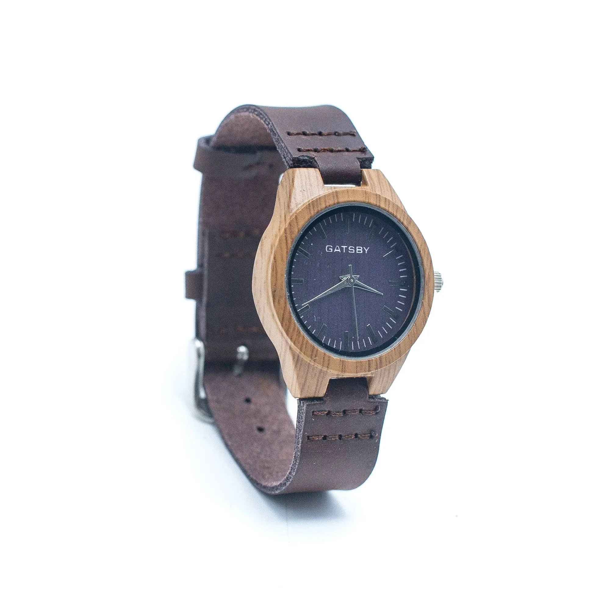Dark brown Vintage ladies watch Leather Strap WA-238-A