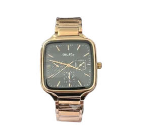 DI NUO 5853G Black Dial Water Resistant Watch