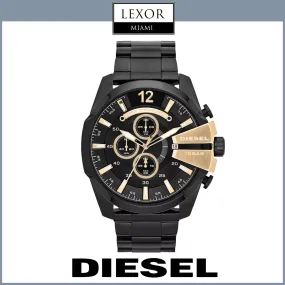 Diesel DZ4338 Mega Chief Black Stainless Steel Strap Men Watches