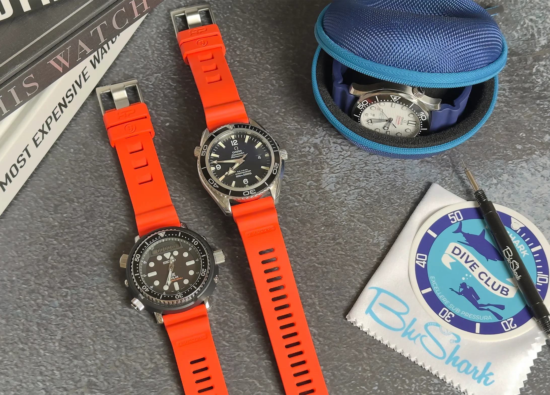 Divecore - American FKM - HP Professional Diving Watch Strap - Orange