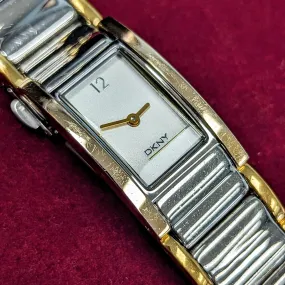 DKNY NY-3281 ladies Quartz Wristwatch Two Tone Case & Bracelet - All SS Watch