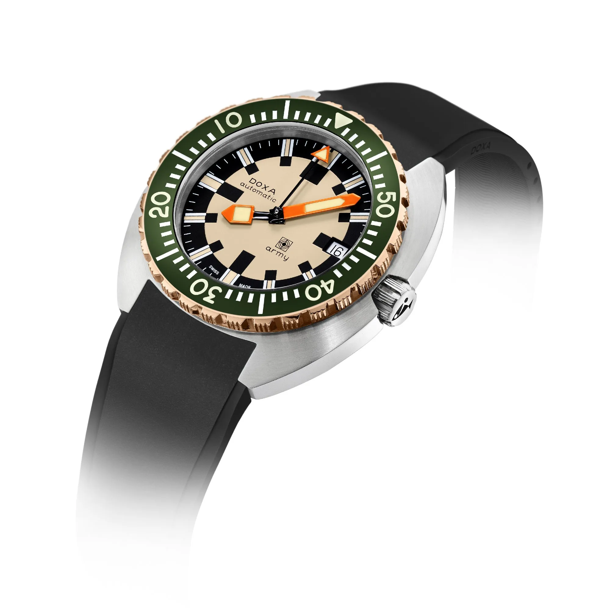 Doxa Army - Green Bezel / Steel & Bronze
