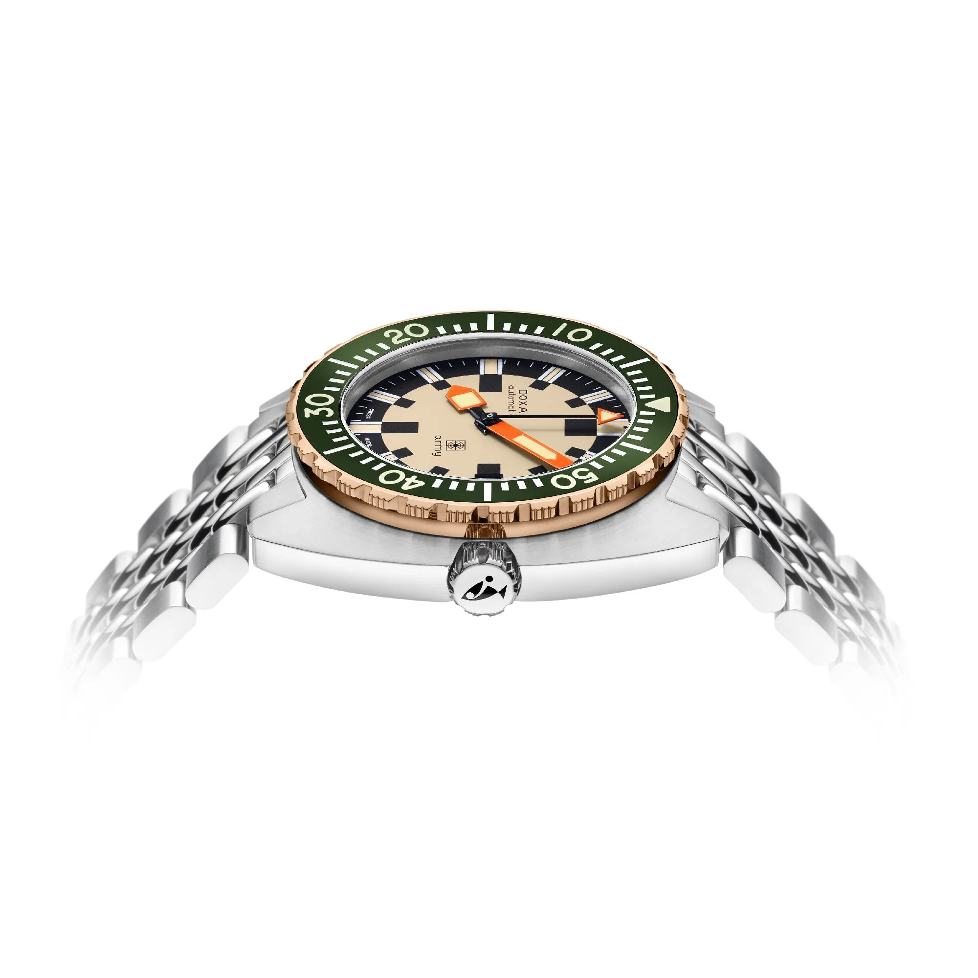 Doxa Army - Green Bezel / Steel & Bronze