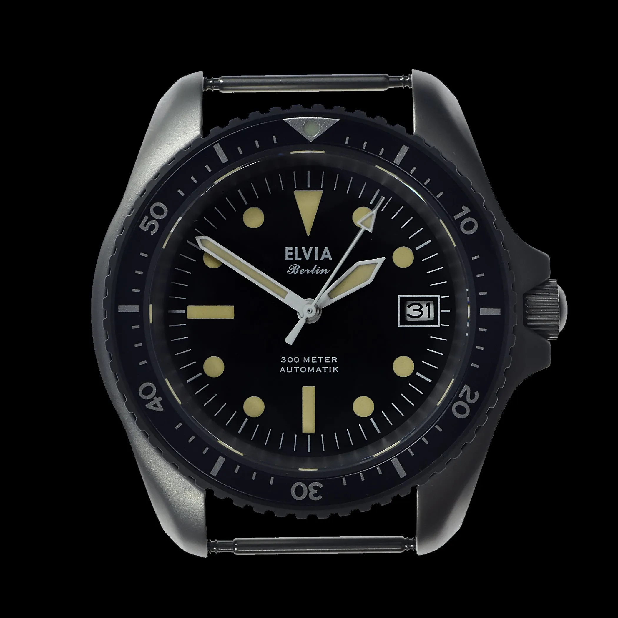 ELVIA Automatic Military Divers Watch with Sapphire Crystal and 24 Jewel Automatic Movement