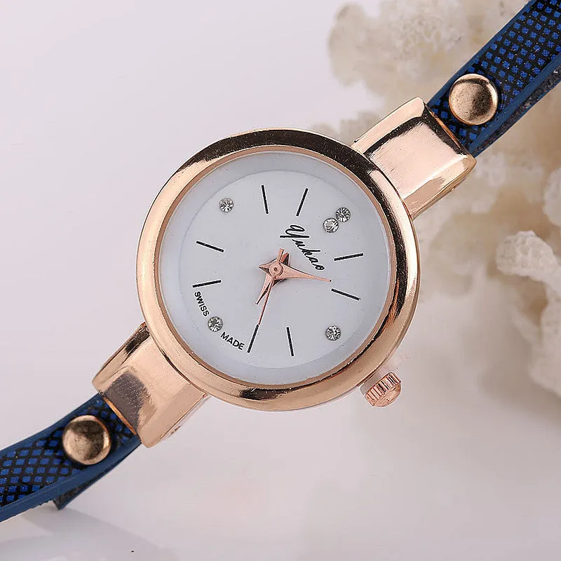 Fashion Casual Long Leather Strap watches Women Popular Jewelry Ethnic Style Surround Wrist Quartz Watch Clock