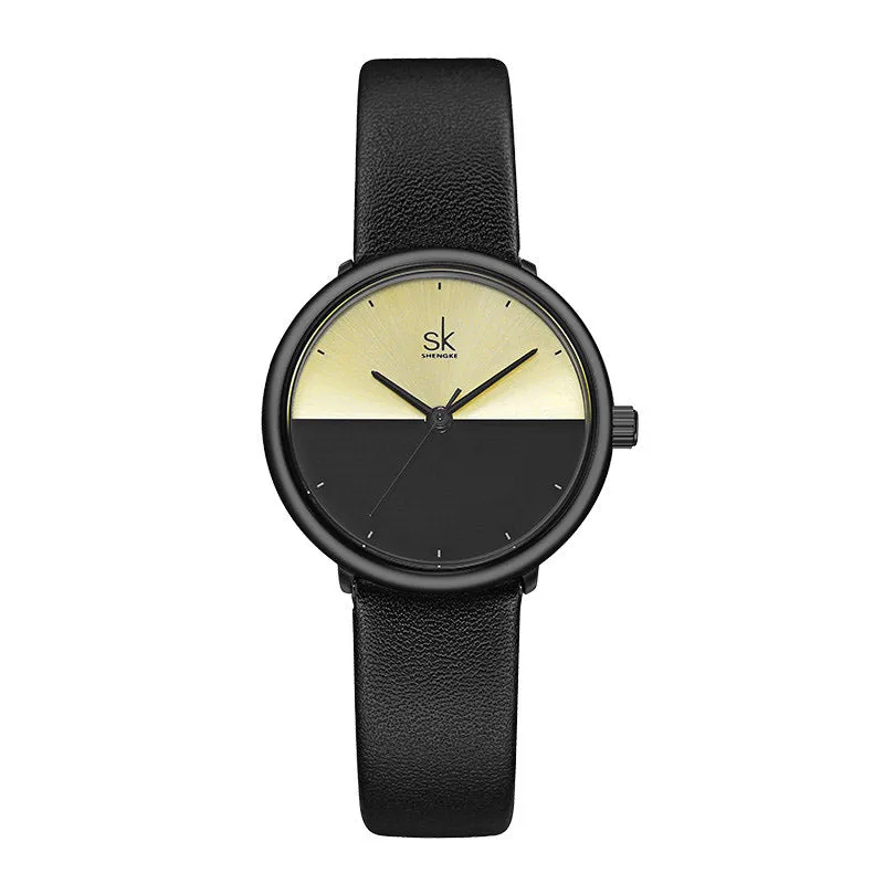 Fashion Lovers Watches Men Women Casual Leather Strap Quartz Watch