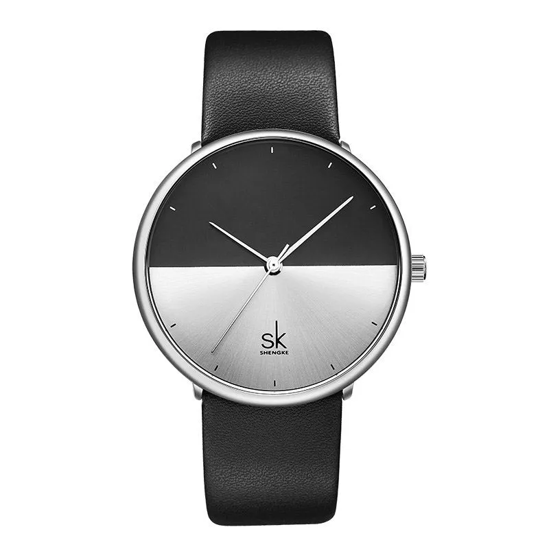 Fashion Lovers Watches Men Women Casual Leather Strap Quartz Watch