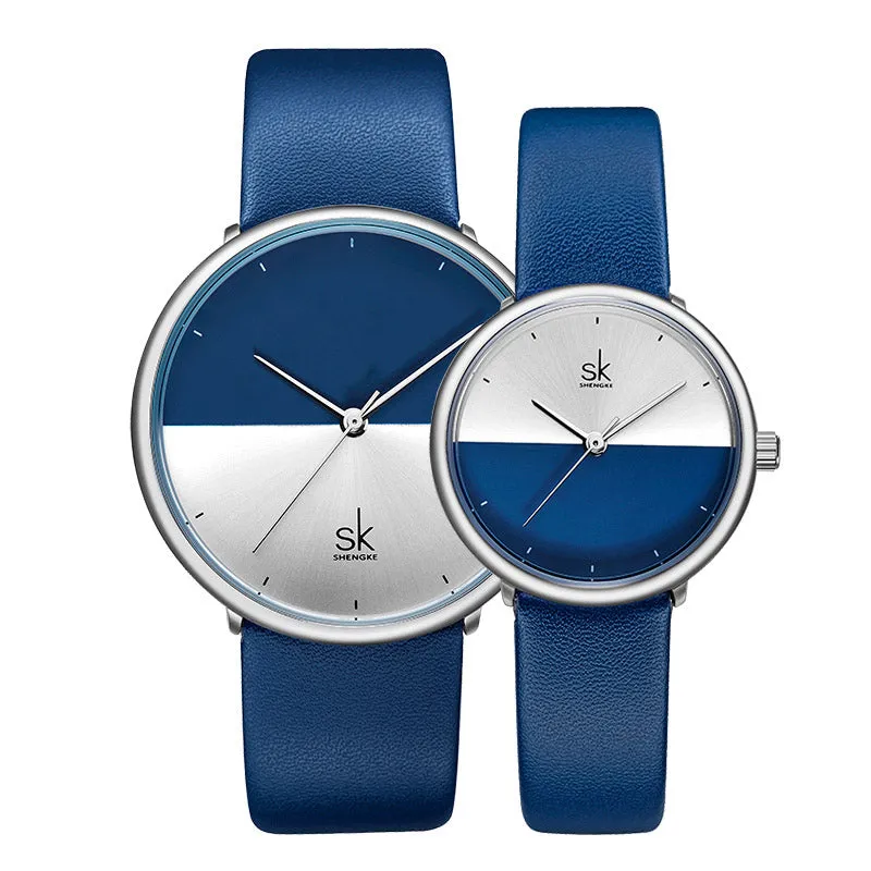 Fashion Lovers Watches Men Women Casual Leather Strap Quartz Watch