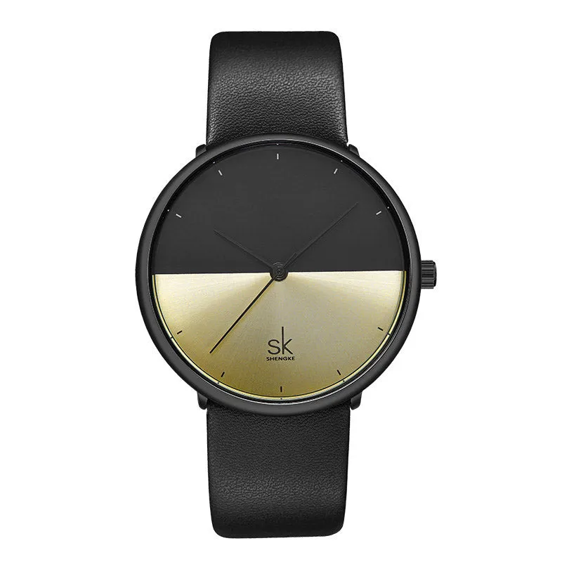 Fashion Lovers Watches Men Women Casual Leather Strap Quartz Watch