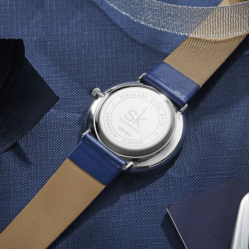 Fashion Lovers Watches Men Women Casual Leather Strap Quartz Watch