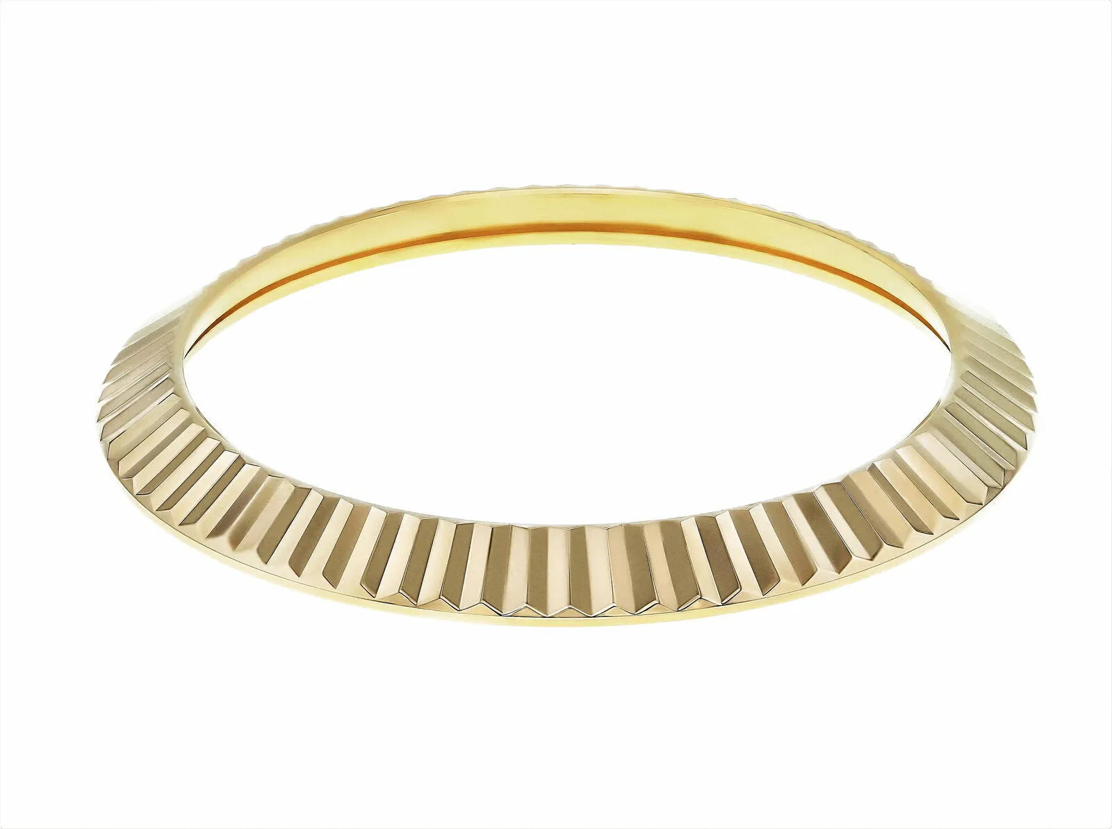 FLUTED  BEZEL FOR 41MM ROLEX DATEJUST II  DAY DATE II 116300 116333 116344 GOLD