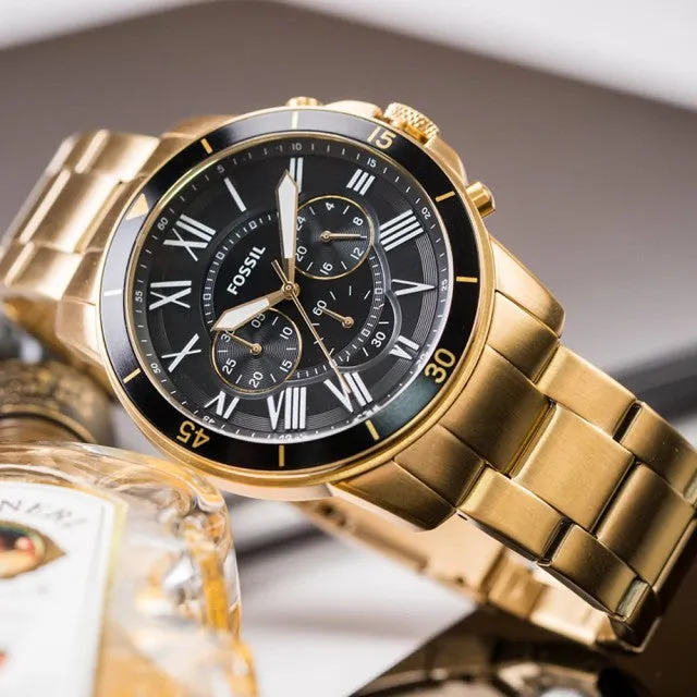 Fossil Grant Sport Chronograph Black Dial Men's Watch FS5267