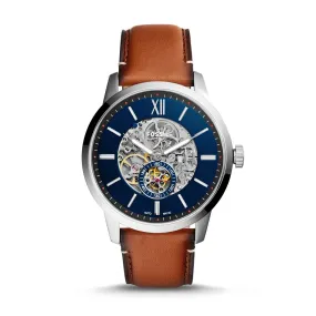 Fossil Townsman Automatic Skeleton Blue Dial Men's Watch ME3154