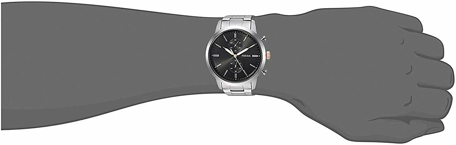 Fossil Townsman Silver Stainless-steel Quartz Fashion Men's Watch FS5407