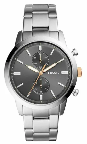 Fossil Townsman Silver Stainless-steel Quartz Fashion Men's Watch FS5407