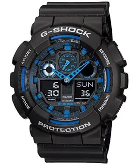 G-Shock Analog-Digital Blue Dial Men's Watch - GA-100-1A2DR (G271)