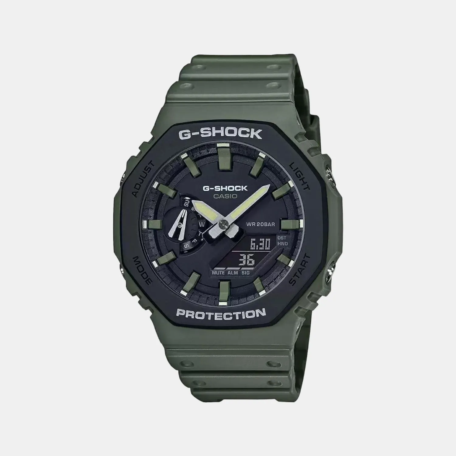 G-Shock Men's Green Analog-Digital Resin Watch G1065 - GA-2110SU-3ADR