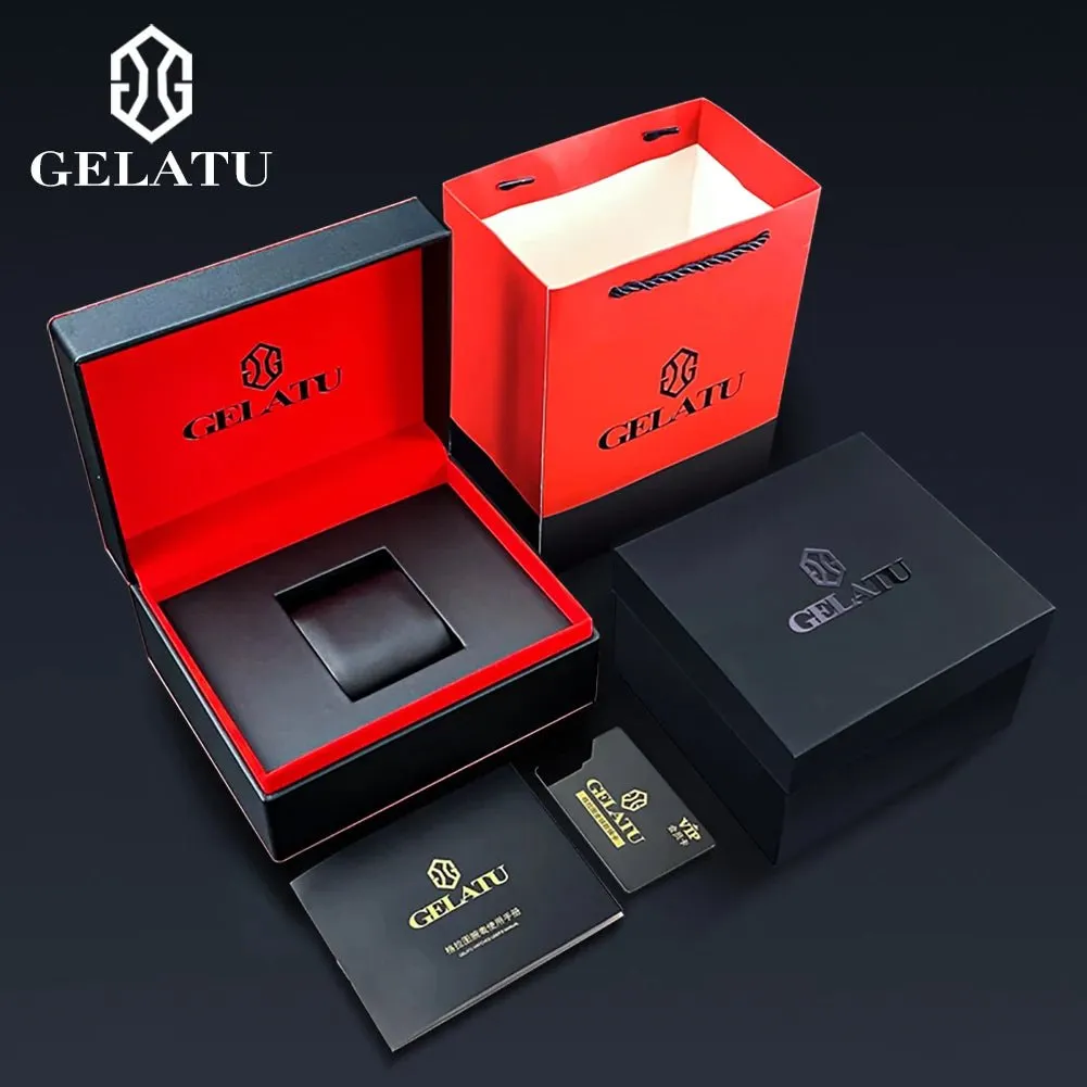 GELATU 6015 Skeleton Luxury Tourbillon Waterproof Automatic Watch