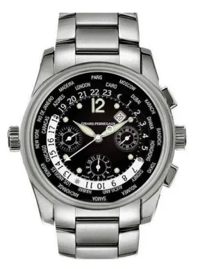 Girard Perragaux Worldwide Time Control Titanium Men's Watch 49800-T-21-6046