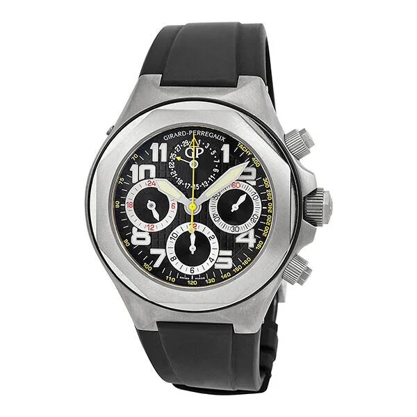 Girard Perregaux Laureato EVO3 Titanium Black Rubber Men's Watch 80180-21-611-FK6A