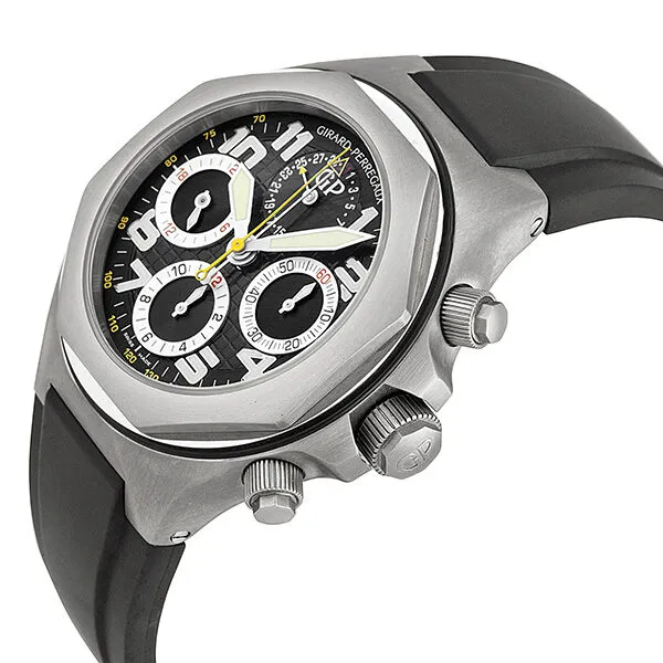 Girard Perregaux Laureato EVO3 Titanium Black Rubber Men's Watch 80180-21-611-FK6A