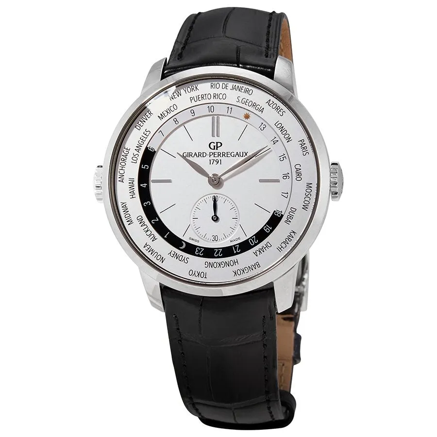 Girard Perregaux World Time Automatic White Dial Watch 49557-11-132-BB6C