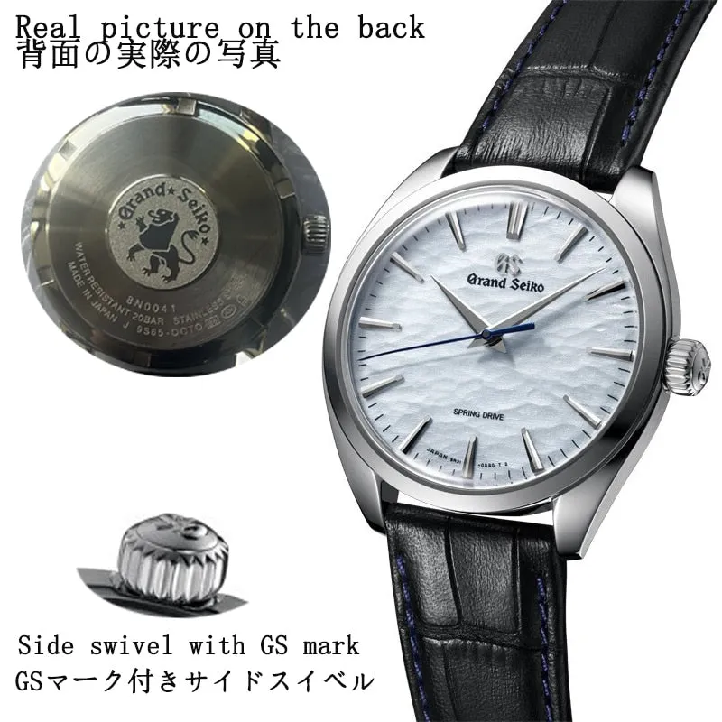 Grand Seiko Crown Blue Lion Grand Seiko Gs' Manual Winding Movement Ice Blue Hand Roll Yushendu Men&#39;s Watch Spring Drive Relógio
