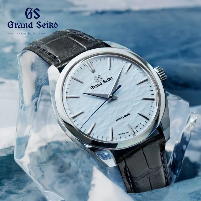 Grand Seiko Crown Blue Lion Grand Seiko Gs' Manual Winding Movement Ice Blue Hand Roll Yushendu Men&#39;s Watch Spring Drive Relógio