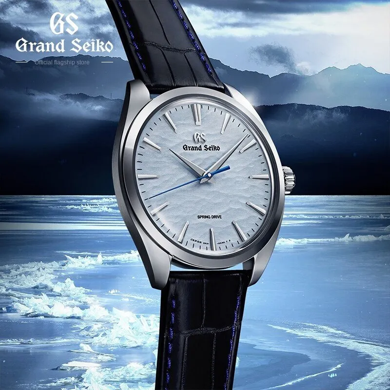 Grand Seiko Crown Blue Lion Grand Seiko Gs' Manual Winding Movement Ice Blue Hand Roll Yushendu Men&#39;s Watch Spring Drive Relógio