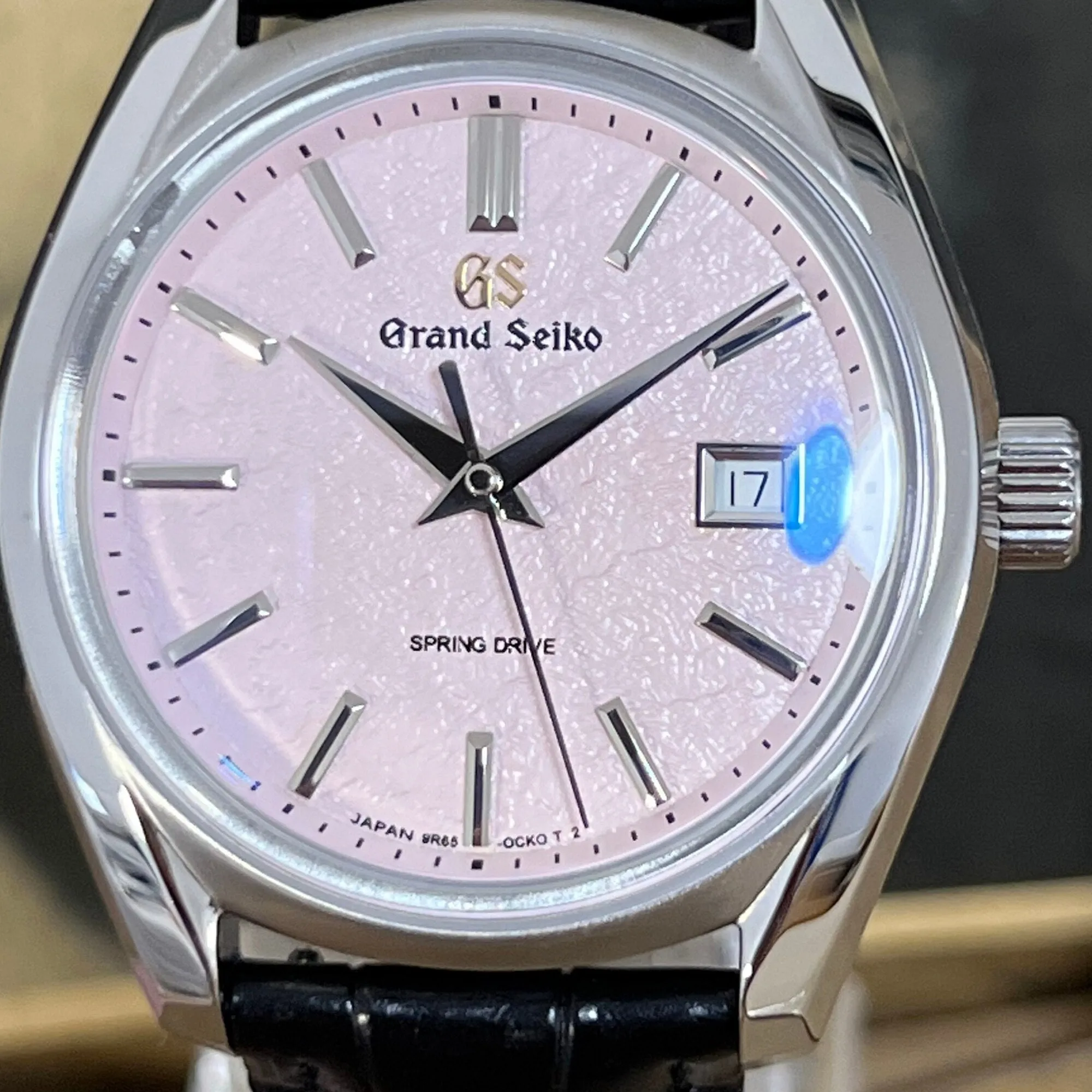Grand Seiko Crown Blue Lion Grand Seiko Gs' Manual Winding Movement Ice Blue Hand Roll Yushendu Men&#39;s Watch Spring Drive Relógio