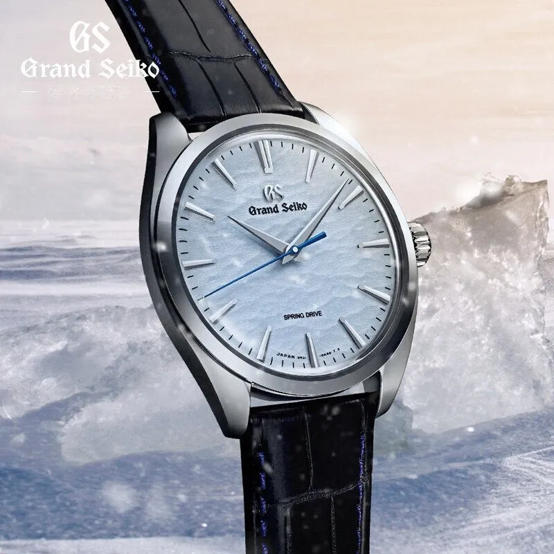 Grand Seiko Crown Blue Lion Grand Seiko Gs' Manual Winding Movement Ice Blue Hand Roll Yushendu Men&#39;s Watch Spring Drive Relógio